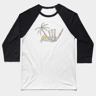 Skeleton Shaka Baseball T-Shirt